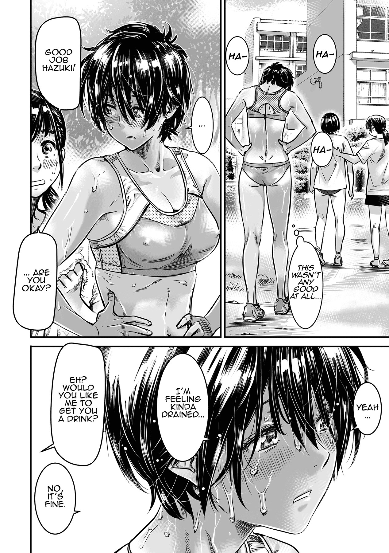 Hentai Manga Comic-175cm Tall Track and Field Girl Really Wants To Drink Her Kouhai's Semen-Read-6